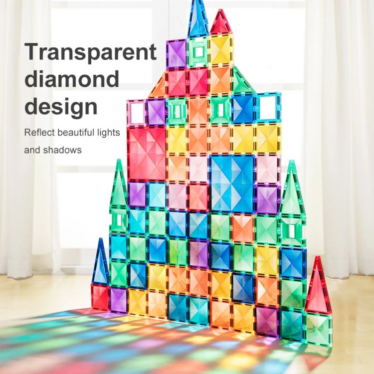 Mideer Colorful Magnetic Tiles - 100pcs (3yrs+)