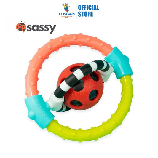 Sassy Spin & Chew Ring Rattle (3+ months)