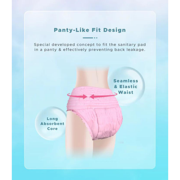 Shapee Overnite Sanitary Panties 3pcs (S-M, L-XL)