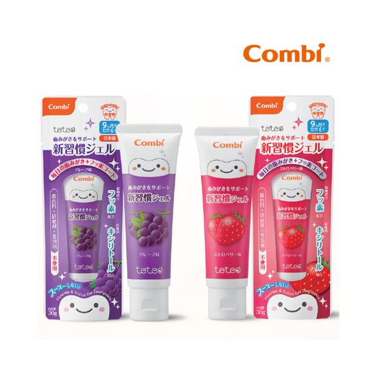 Combi Baby Teteo Gel Dentifrice Toothpaste 30g (9m+) (Grape, Strawberry)