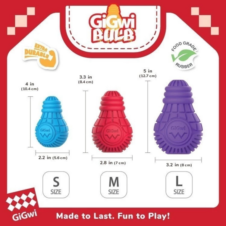 GiGwi Bulb Dog Treat Dispenser Toy