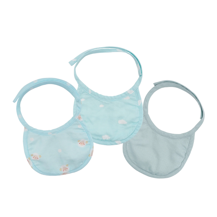 Granny Ben TENCEL Muslin Newborn Bib (3-pack)