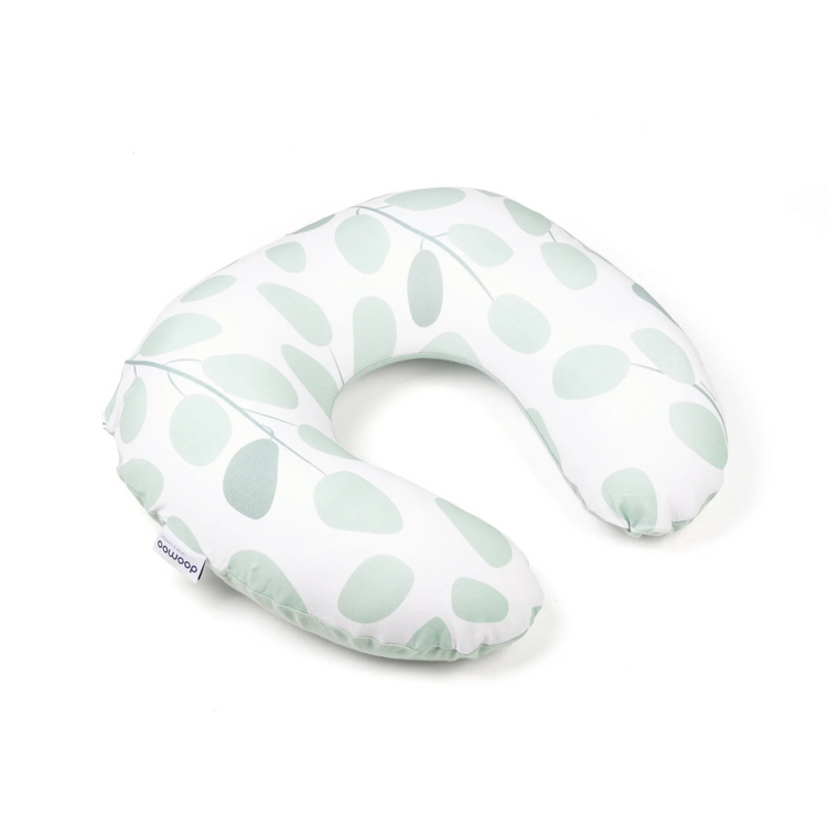 Doomoo Softy Nursing Pillow - Leaves Aqua Green