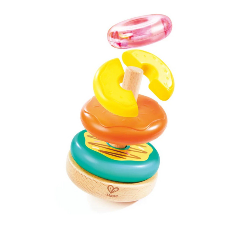 Hape 0532 Stacking Donut Toy Suitable for Age 18M+