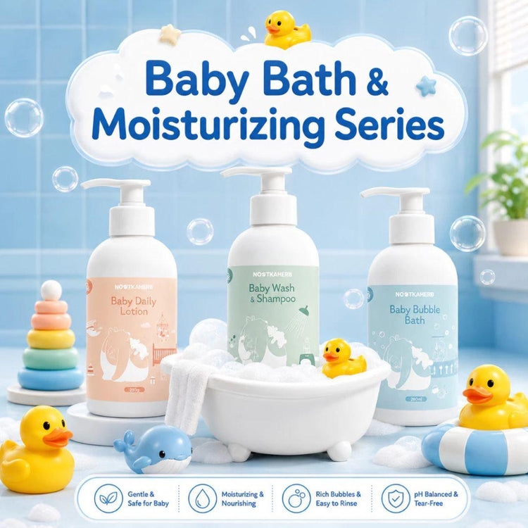 Nootkaherb Baby Bubble Bath 250g – Gentle Milk Scent | For Sensitive Skin & All Ages