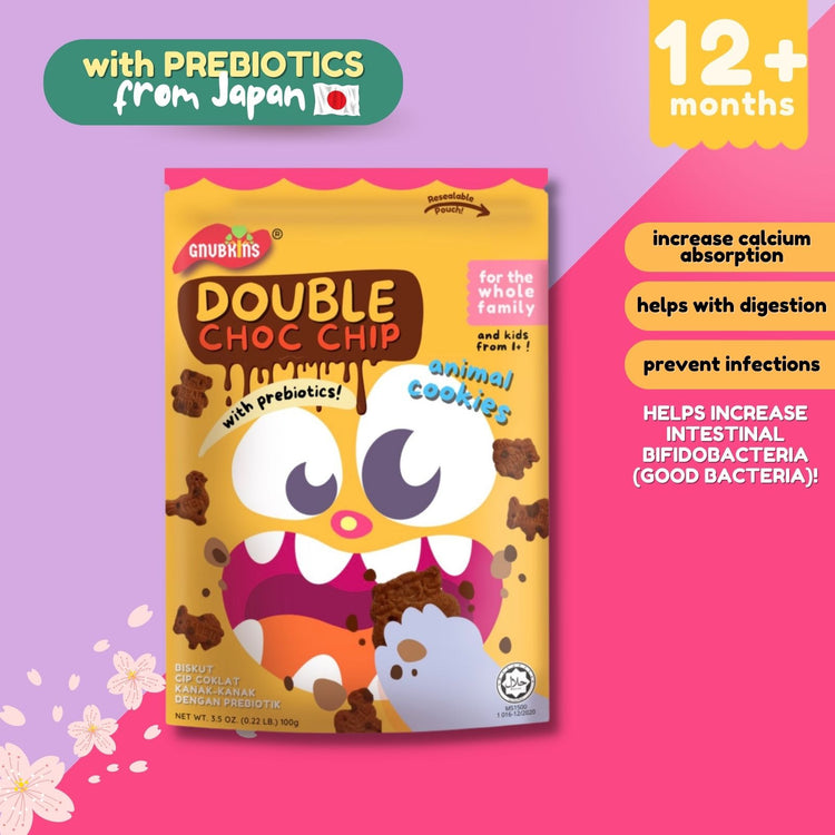 Little Baby Grains Prebiotic Kids Cookies 100g - 2 flavours (12 months till adult)