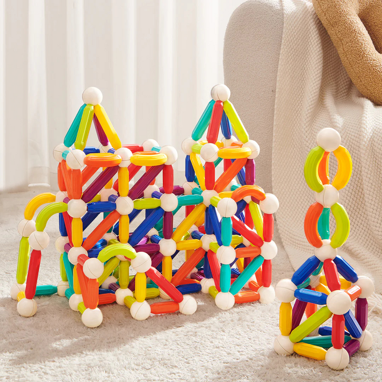 Mideer Rainbow Magnetic-Building Sticks