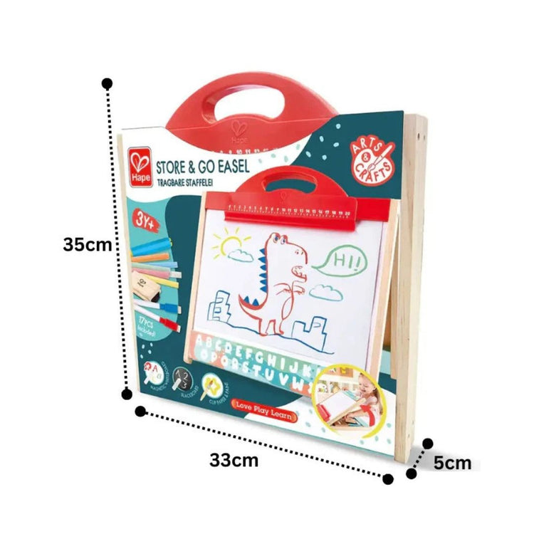 Hape 1062 Store & Go Easel Suitable for Age 3+ years