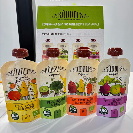 [Halal] Rudolfs Organic Premium Vegetable & Fruits Purees (suitable: 6m+)