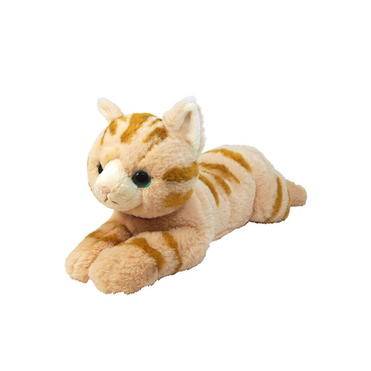 Sunlemon 1812 Brown Tabby - Lying Cat Stuffed Toy M