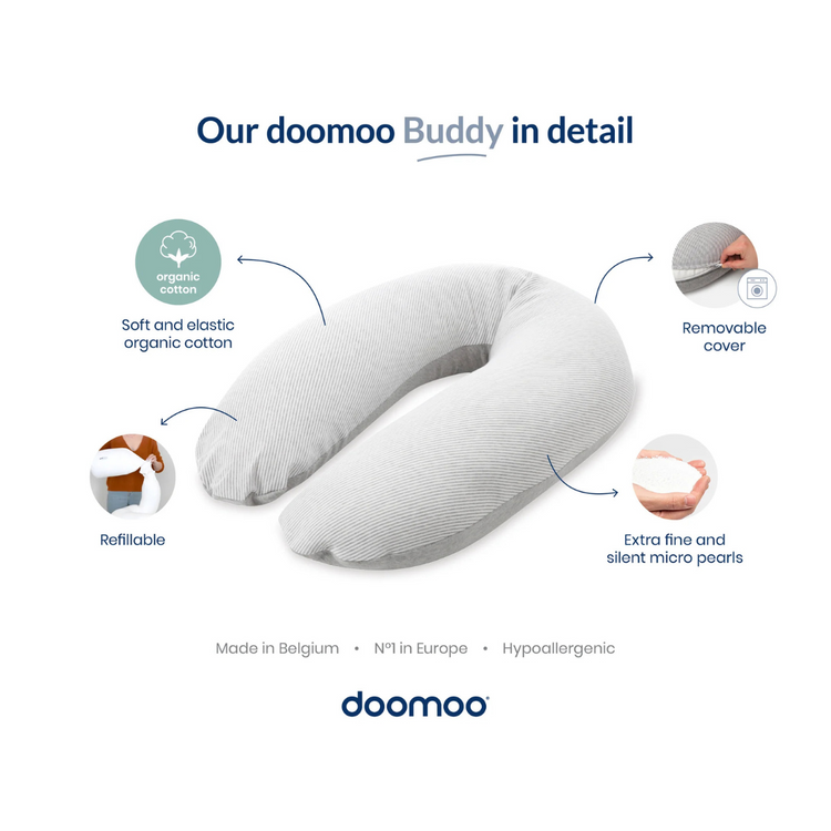 Doomoo Buddy Nursing Pillow - Mushrooms