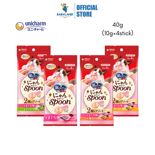 Unicharm Silver Spoon Treats Nyan Spoon (10g×4stick)