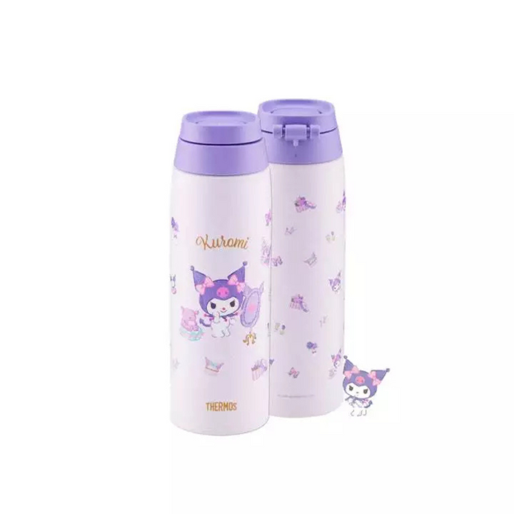 THERMOS 750ml Kuromi Vacuum Insulated Flask with Carry Loop [JOO-750KU25]