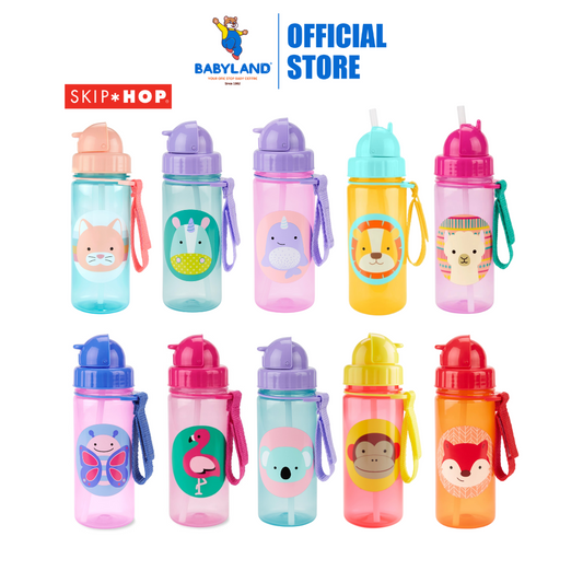 Skip Hop Zoo PP Straw Bottle (390ml)