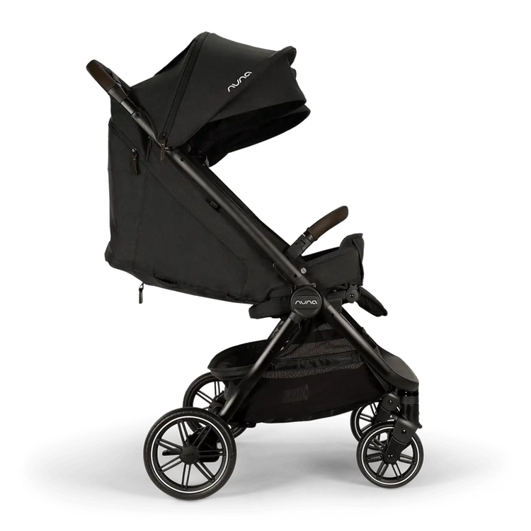 Nuna trvl™ dubl Stroller - Caviar | Side-By-Side Double (Up to 50 lbs per seat)