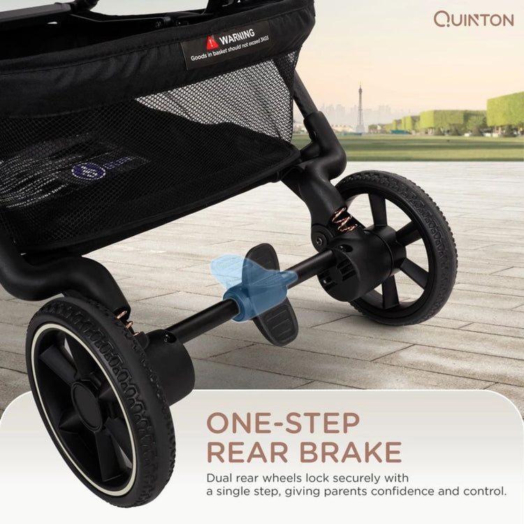 Quinton Carbon+ Compact Stroller –Kereta Sorong Bayi Carbon Fiber Compak