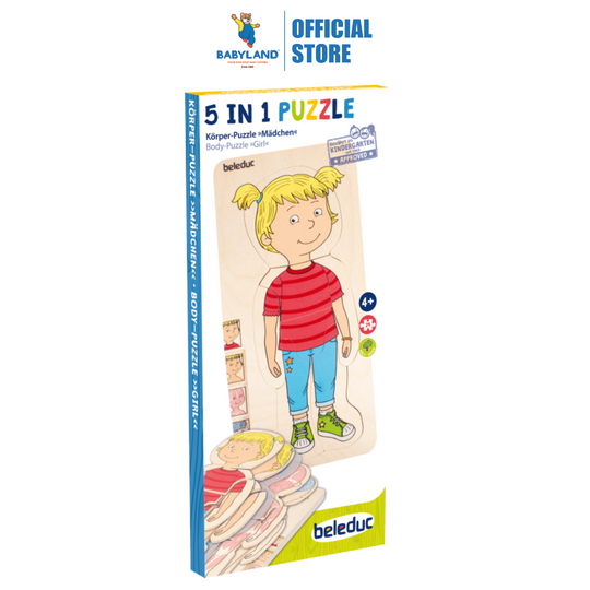 Beleduc 5 in 1 Body Puzzle (Girl) (4Y+)