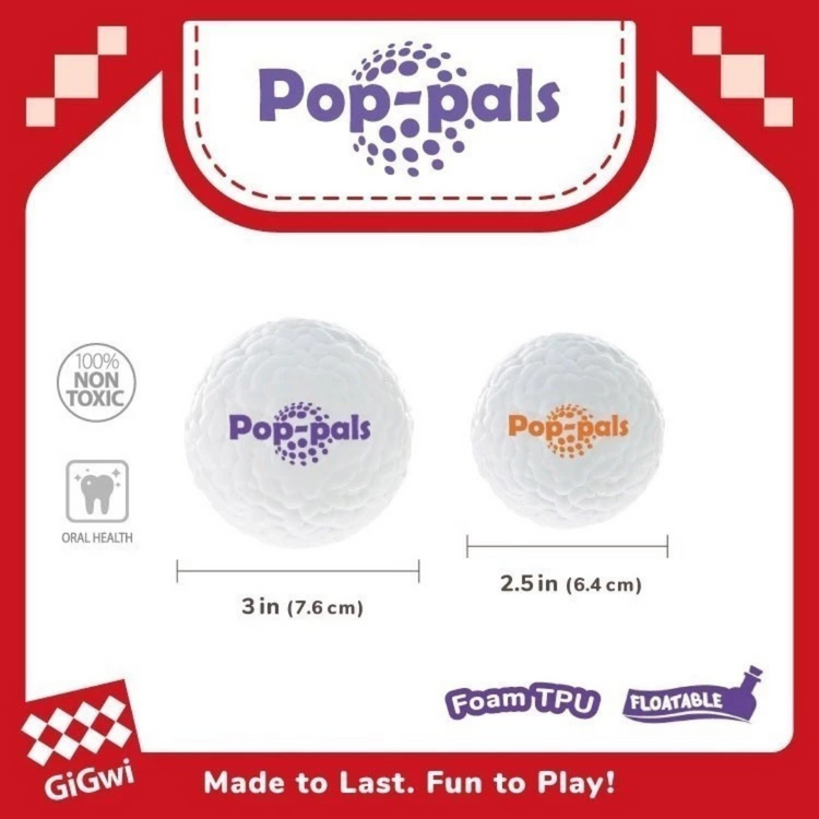GiGwi Pop-pals E-TPU Ball Dog Toy