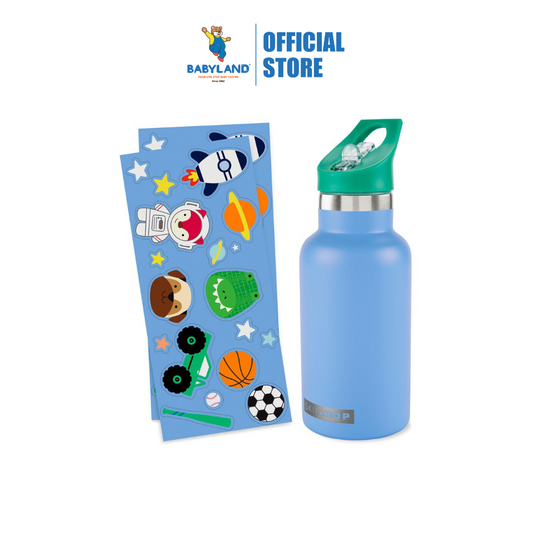 Skip Hop Spark Style Stainless Steel Canteen Bottle 380ml - Blue