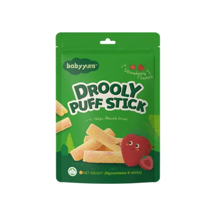 Babyyum Drooly Puff Stick (Strawberry Flavor) 20g