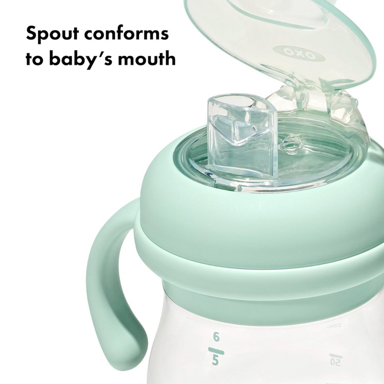 Oxo Tot Transitions Soft Spout Sippy Cup With Removable Handles 6 Oz