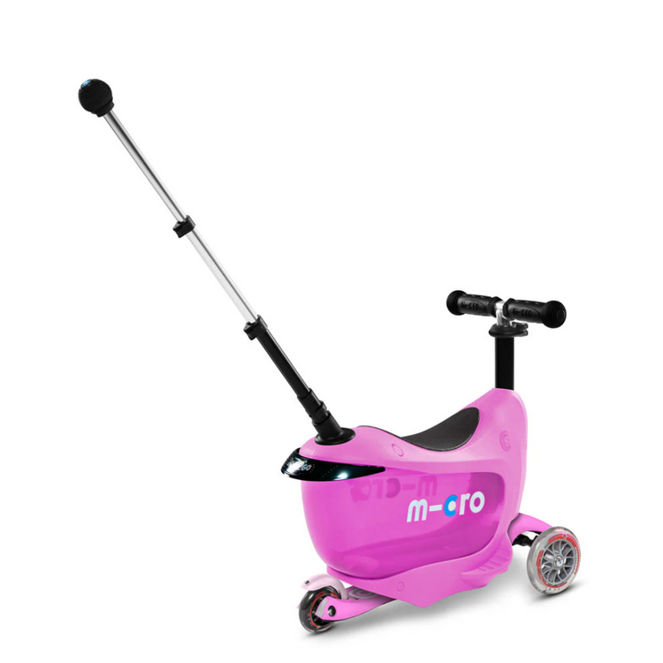 Micro 033 Mini2Go Deluxe Plus Ride On Scooter - Pink Suitable for 1-3years