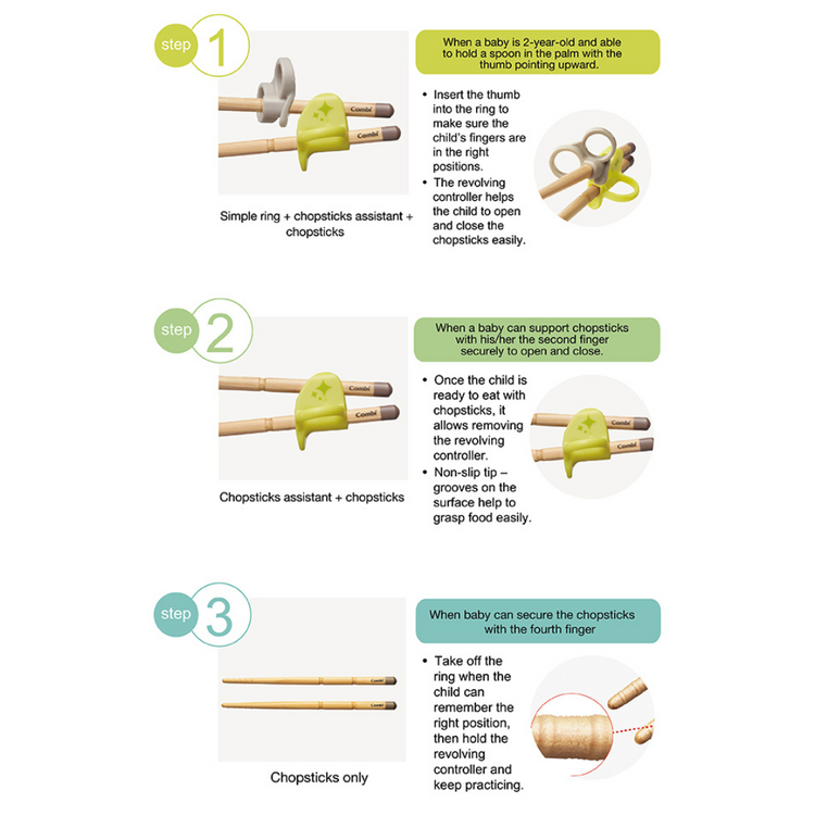 Combi Educational Wood Chopsticks