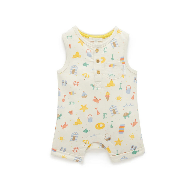 Purebaby Organic Onesie Resort Print