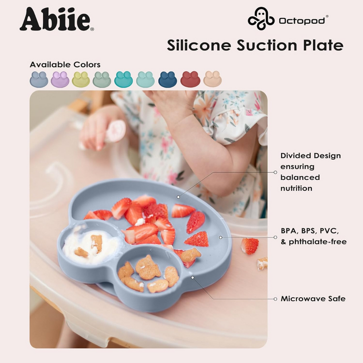 Abiie Octopod Silicone Frog Grip Dishes