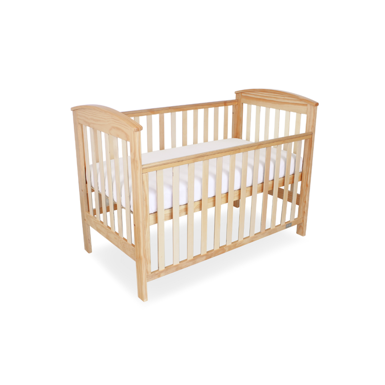 Babyhood Classic Curve 4-in-1 Cot - Natural