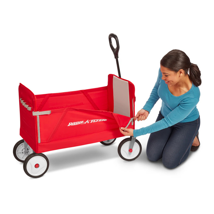 Radio Flyer 3-in-1 EZ Fold Wagon (18 month+ Up to Max Capacity 68 kg)