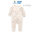 Purebaby Organic Garden Goose Print Zip Growsuit