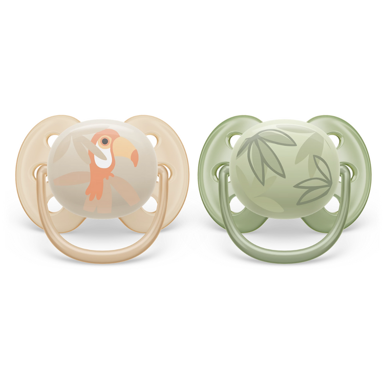 Philips Avent Ultra Soft Soother Twin Pack (0-6m) (6-18m)