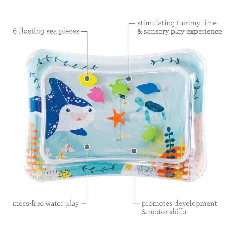 Infantino Jumbo Pat & Play Water Mat - Ocean (3m+)