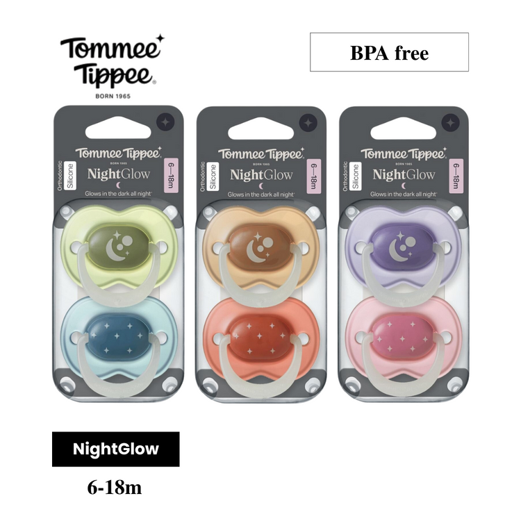 Tommee Tippee NightGlow Soother Assorted (2 Pcs/Pack)