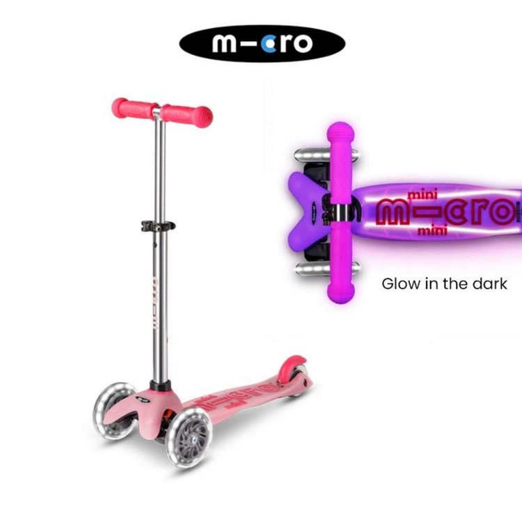 Micro Mini Deluxe Glow LED Plus Frosty Pink (2-5yrs)