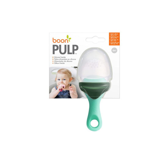 Boon Pulp Silicone Feeder - Mint/Dark Green
