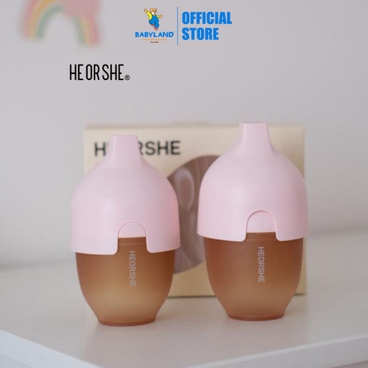 He Or She New Born Set 5oz/160ml Ultra Wide Neck Baby Bottle (2 PACK)