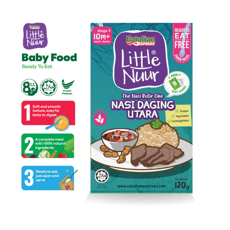 Eatalian Express Little Nuur Baby Food Stage 3 (10m+) | Makanan Bayi untuk 10 bulan ke atas