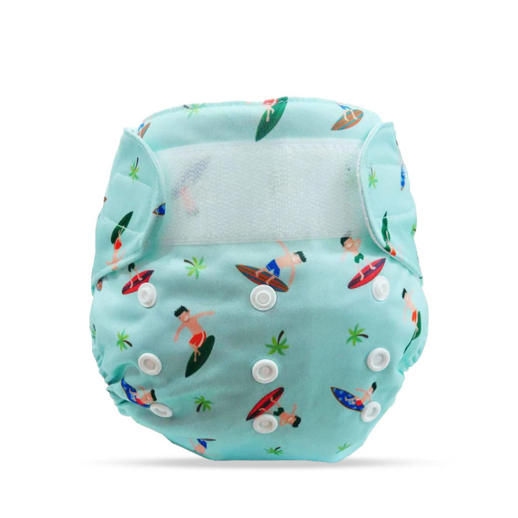 Cheekaaboo Reusable Swim Diaper - Surfer (Free Size) for 6 - 36 Months