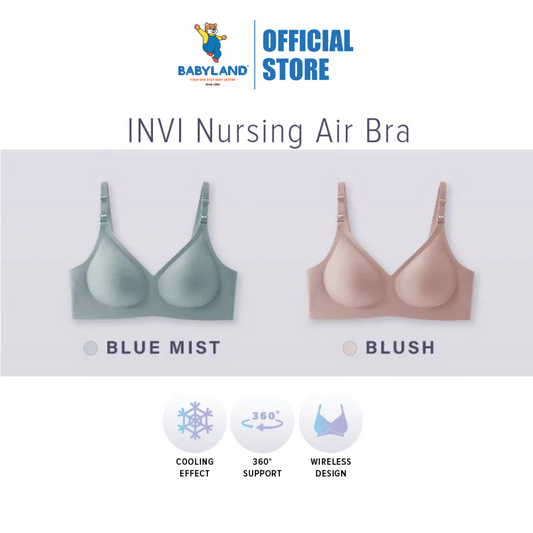 Shapee iNVI Nursing Air Bra - Blush/Blue Mist