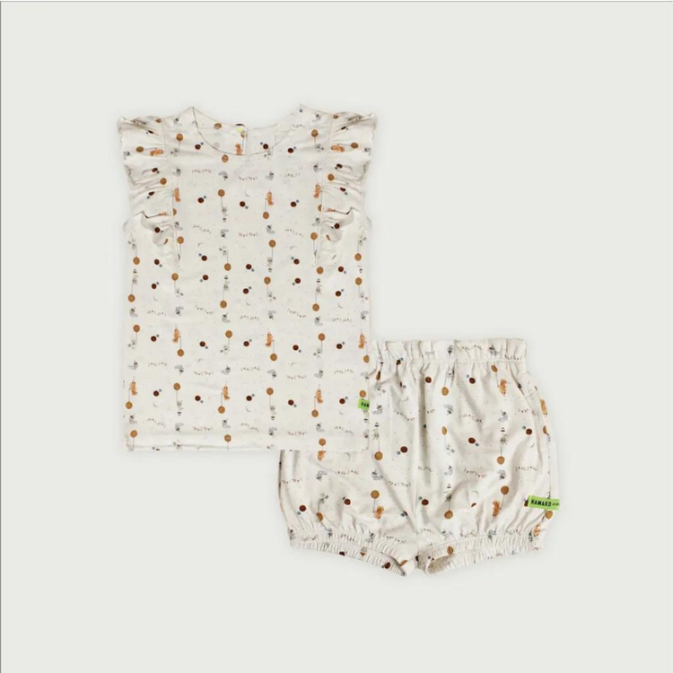 Hamako Tencel Kids/Adults Girl Set - Happy Place