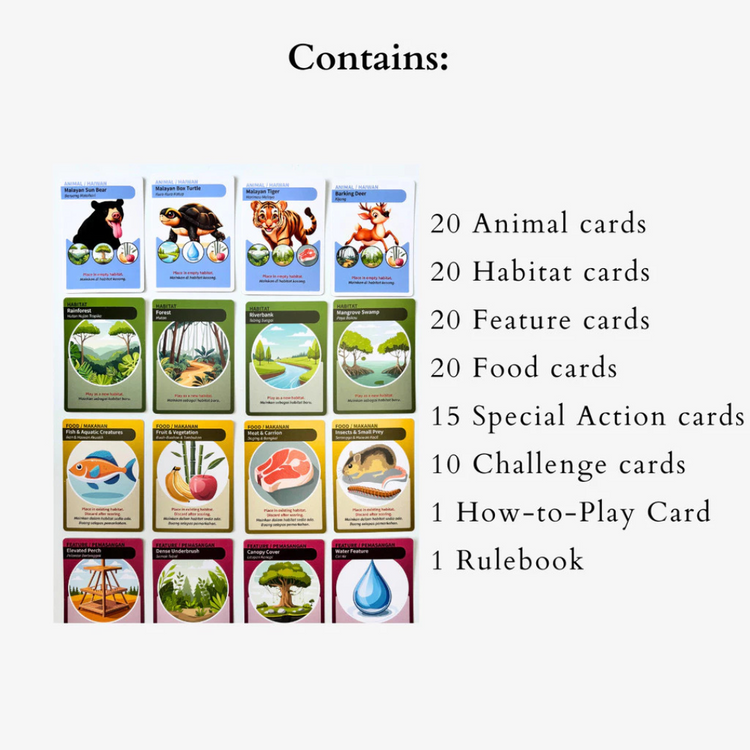 The Nurts Wonders of the Wild - A Bilingual Zoo Card Game