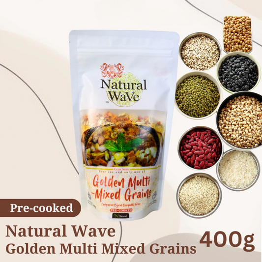 Mamami Natural Wave Golden Multi-Mixed Grains 400g | 4 Servings | Nutrient Dense | Pre=Cooked Meal