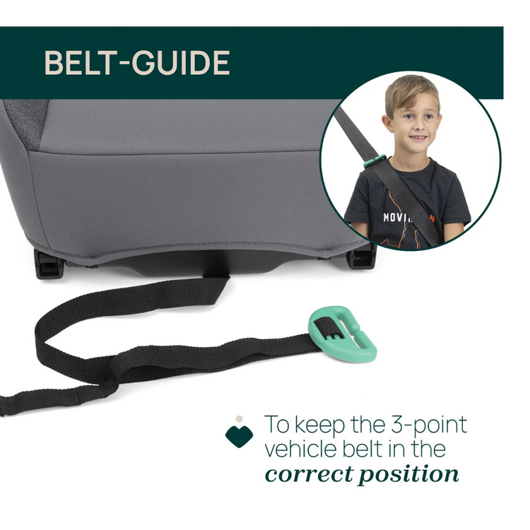 Chicco Quasar Fix With Isofix Booster Seat - Obsidian | From 125 till 150cm