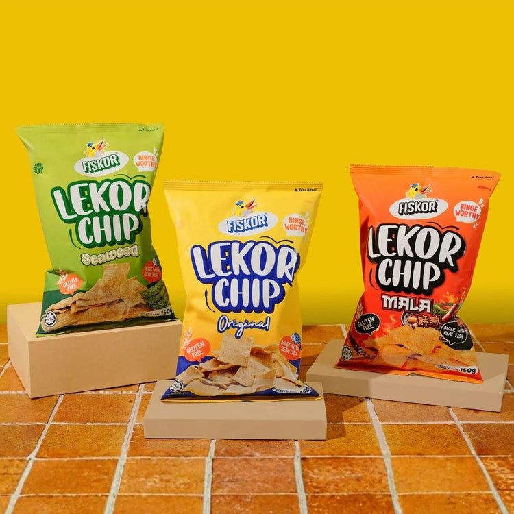Fiskor Lekor Chip - Seaweed Flavour 150g Halal Certified