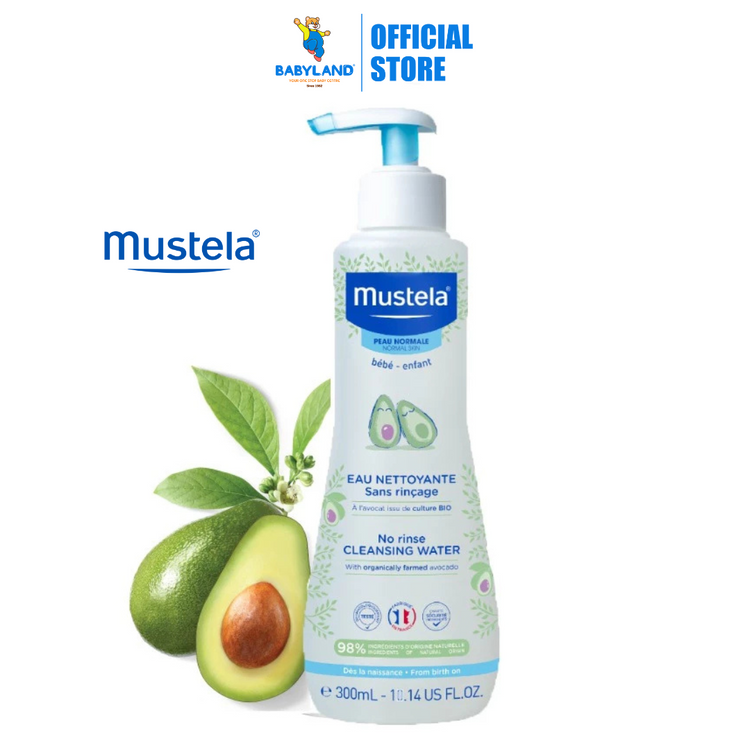 Mustela No-Rinse Cleansing Water With Organically Farmed Avocado for Normal Skin (300ml)