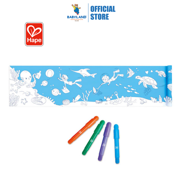 Hape 2018 Ocean Doodle Paper Roll Suitable For Age 3-6 Years