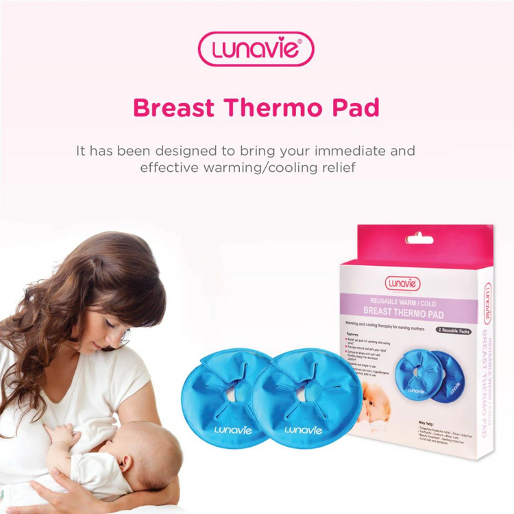 Lunavie Reusable Warm/Cold Breast Thermo Pad 2pcs