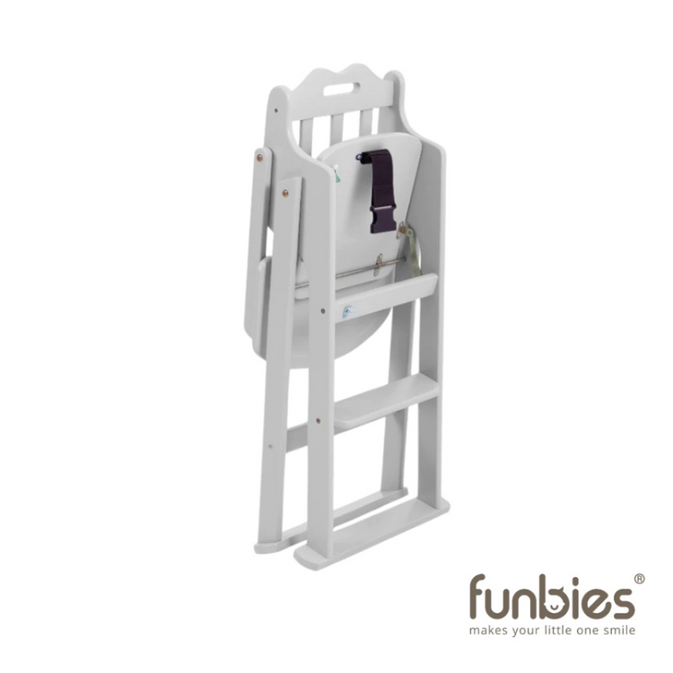 Funbies MI01 Foldable Baby Highchair - Light Grey